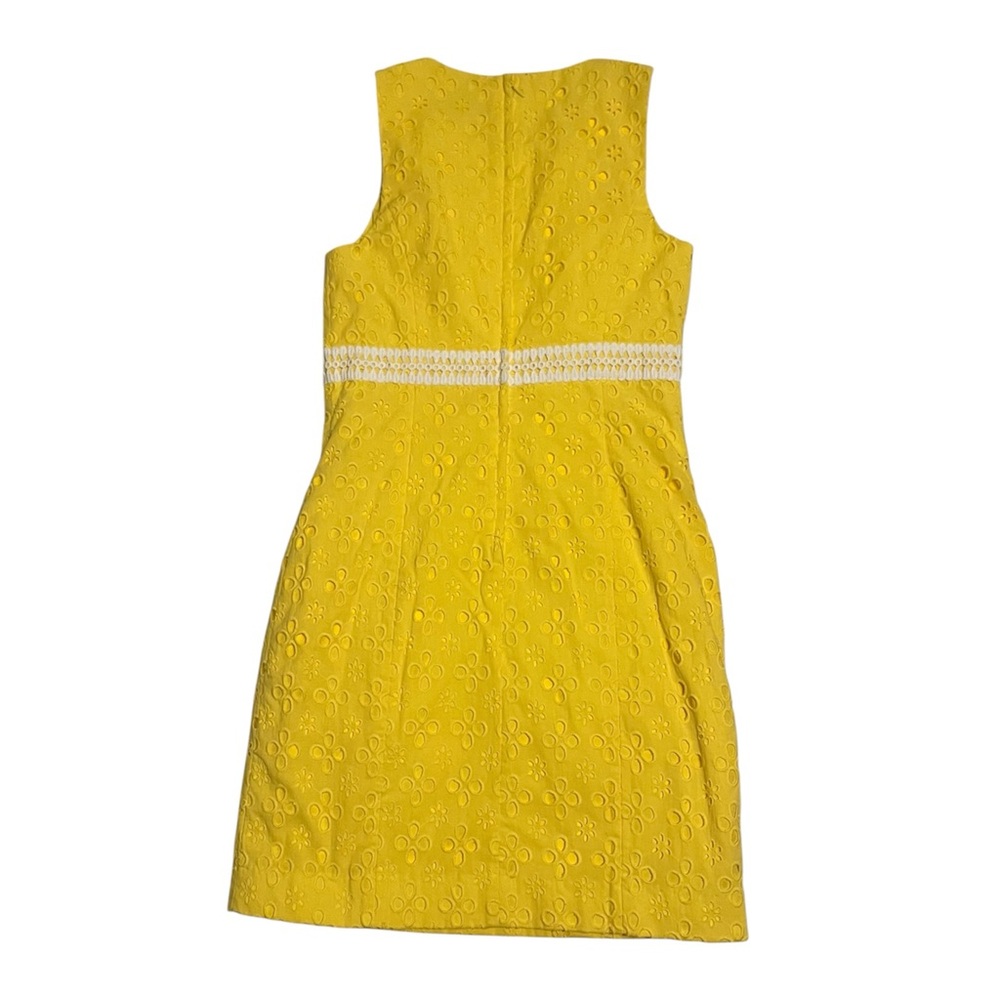 Lilly Pulitzer RAILEE Mini SHIFT DRESS St Tropez Yellow Size 2 Sleeveless Summer - Picture 3 of 15
